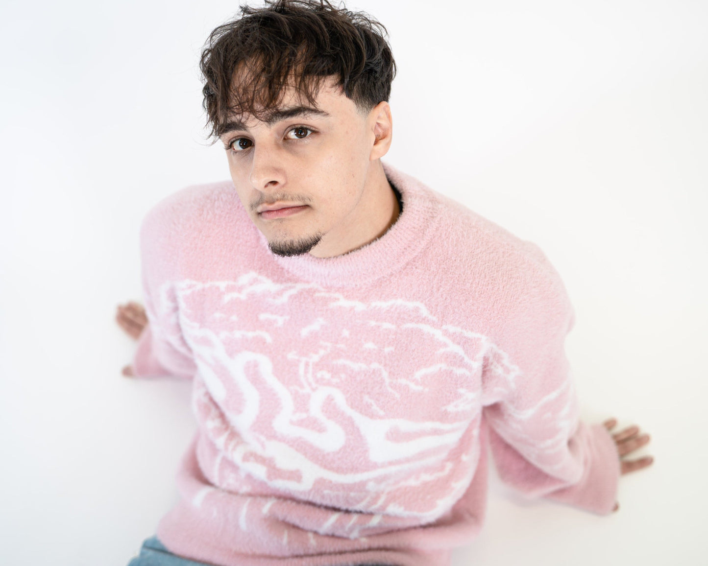 FLUFFY KNITWEAR - LIGHT PINK